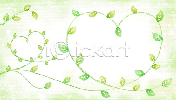 사랑 사람없음 PSD 일러스트 나뭇잎 무늬 문양 백그라운드 식물 액자 잎 줄기 틀 패턴 프레임 하트 하트백그라운드
