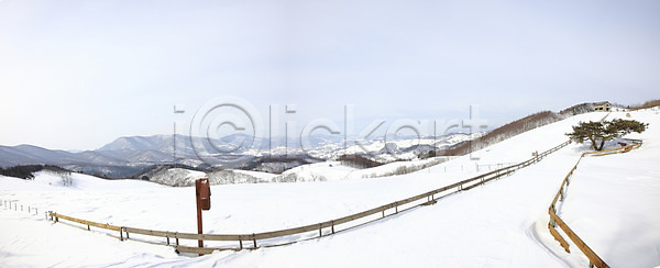 사람없음 JPG 포토 강원도 겨울 겨울산 계절 국내포토 나무 눈 대관령 사계절 산 산등성이 선자령 설경 설원 식물 야외 울타리 자연 주간 파노라마 풍경 한국