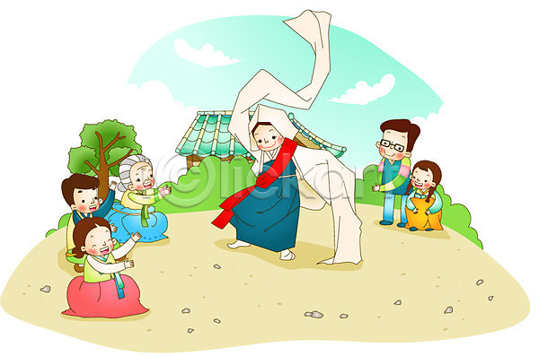 10대 40대 60대 남자 사람 어린이 여러명 여자 AI(파일형식) 일러스트 건물 건축물 기와지붕 기와집 나무 문화 서기 승려 승무 승복 식물 앉기 전신 전통 전통놀이 전통문화 전통의상 정원 주택 춤 한국 한국문화 한국전통 한복 할머니