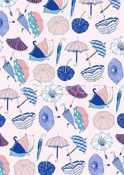 사람없음 PSD 일러스트 무늬 문양 백그라운드 벽지 양산 오브젝트 우산 장우산 파라솔 패턴 패턴백그라운드 포장지