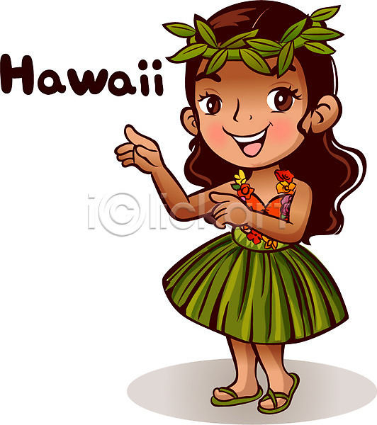 사람 여자 여자만 여자한명만 외국인 인종 한명 AI(파일형식) 일러스트 꽃 꽃목걸이 미소(표정) 복식 서기 손들기 손짓 식물 안내 알림 옷 외국문화 웃음 원주민 전신 전통 전통의상 춤 캐릭터 풀(식물) 하와이 하와이인 화관 훌라춤