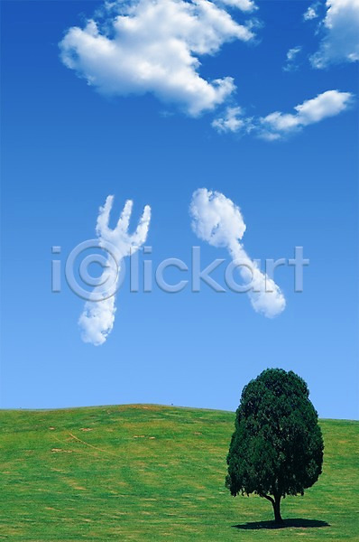 사람없음 PSD 편집이미지 구름(자연) 나무 모양 백그라운드 숟가락 식기 식물 야외 자연 자연요소 잔디 주간 초원(자연) 포크 풀(식물) 풍경(경치) 하늘