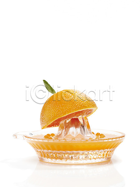 사람없음 JPG 포토 과일 과일주스 과즙 과즙기 누끼 단면 스튜디오촬영 실내 오렌지 음료 음식 잎 조각 조각(피스) 주스 즙