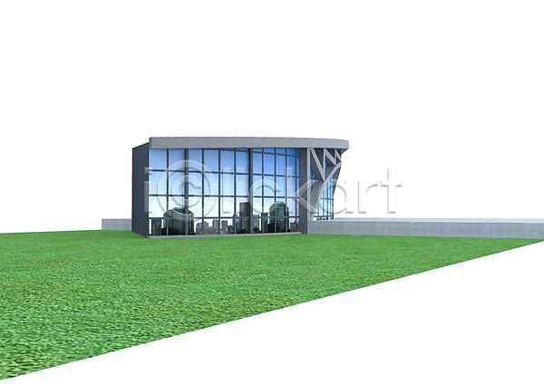 사람없음 3D PSD 입체 편집이미지 3D소스 건물 건축 건축물 그래픽 빌딩 식물 잔디 초원(자연) 편집소스 풀(식물) 현대건축