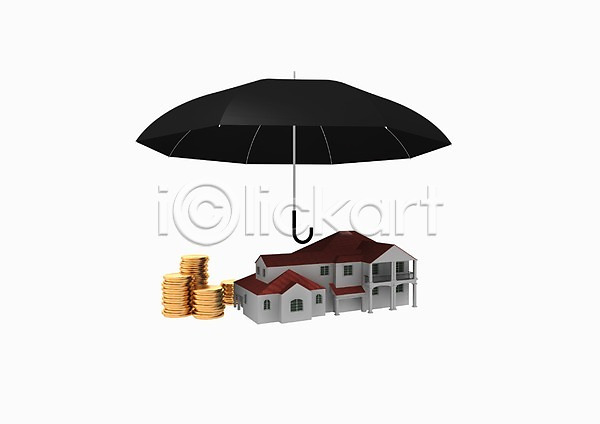 사람없음 3D PSD 입체 편집이미지 3D소스 건물 경제 그래픽 금융 날씨 돈 동전 부동산 비(날씨) 우산 재테크 주택 편집소스