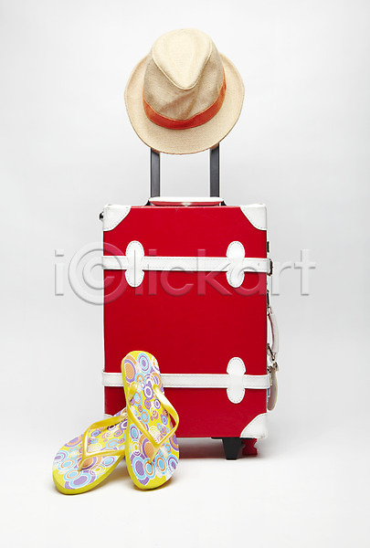 사람없음 JPG 포토 가방 계절 모자(잡화) 바캉스 빨간색 상자 상품 스튜디오촬영 슬리퍼 신발 실내 여름(계절) 여름휴가 여행 여행가방 여행용품 오브젝트 잡화 중절모 쪼리 캐리어 컬러 페도라 휴가