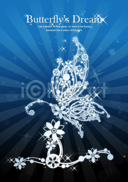 신비 우아함 화려 사람없음 AI(파일형식) 카드템플릿 템플릿 곤충 꽃 나비 날개(비행) 동물 디자인 무늬 문양 백그라운드 버터플라이 식물 카드(감사) 컬러 파란색 패턴