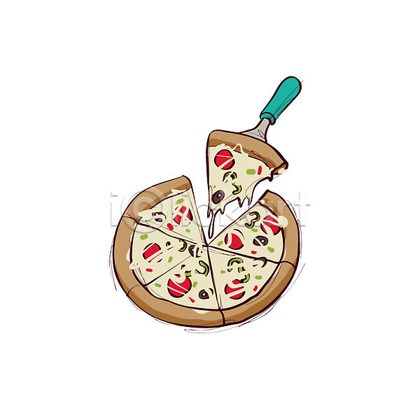 사람없음 AI(파일형식) 아이콘 음식아이콘 서양음식 요리 음식 이탈리아음식 치즈 클립아트 토핑 피자 한판
