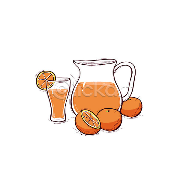 사람없음 AI(파일형식) 아이콘 음식아이콘 과일 과일주스 병(담는) 오렌지 오렌지주스 음료 잔 주스 컵 클립아트