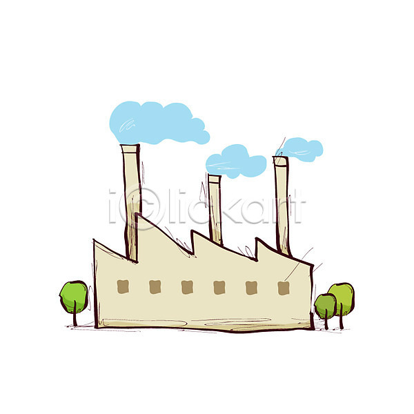 매연 사람없음 AI(파일형식) 건물아이콘 아이콘 건물 공업 공장 굴뚝 나무 비즈니스 산업 식물 연기 오염 클립아트 파이프(관)