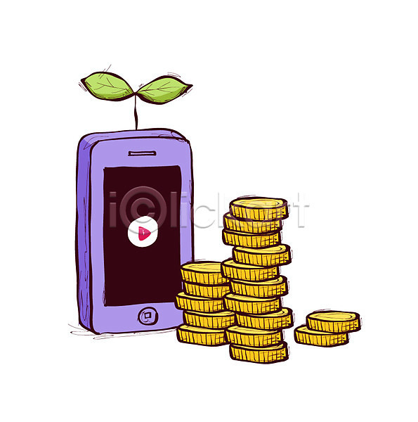 사람없음 AI(파일형식) 아이콘 경제 금융 달러 돈 동전 모바일 무선통신 새싹 쇼핑 스마트폰 식물 전화기 정보기술 클립아트 통신기기 핸드폰