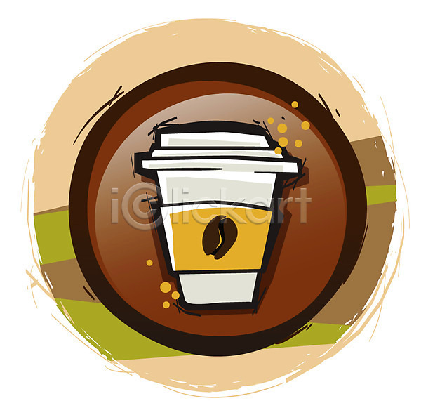 사람없음 AI(파일형식) 아이콘 라벨 버튼 원형 음료 잔 종이컵 차(음료) 커피 커피잔 컵 테이크아웃