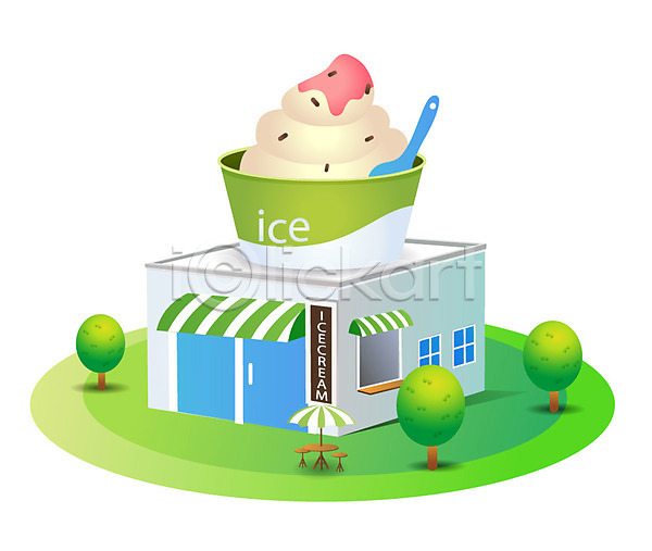 사람없음 AI(파일형식) 건물아이콘 아이콘 건물 건축 건축물 그릇 나무 디저트 상점 수저 숟가락 식물 아이스크림 아이스크림가게 의자 탁자 파라솔