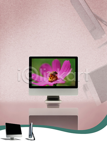 스마트 사람없음 PSD 편집이미지 가전제품 곤충 그림자 꽃 동물 모니터 벌(곤충) 스마트기기 스크린 식물 아이맥 영상 영상물 전자제품 정보기술 컴퓨터 통신기기