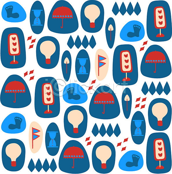 사람없음 AI(파일형식) 일러스트 깃발 도안 디자인 모래시계 모양 무늬 문양 백그라운드 벽지 시계 신호등 아기자기 양말 우산 전구 패턴 패턴백그라운드