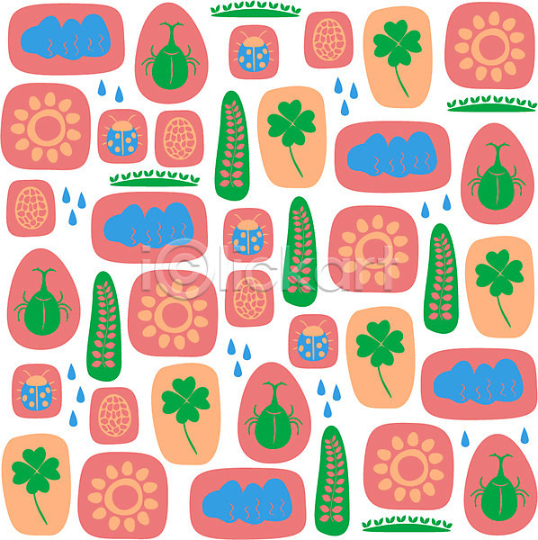 사람없음 AI(파일형식) 일러스트 곤충 나뭇잎 네잎클로버 도안 동물 디자인 모양 무늬 무당벌레 문양 물방울 백그라운드 벌레 벽지 식물 아기자기 잎 자연 클로버 태양 패턴 패턴백그라운드 해