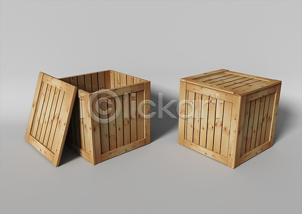 사람없음 3D PSD 편집이미지 3D소스 그래픽 나무상자 뚜껑 목재 빈상자 상자 오브젝트 오픈 저장 짐 편집소스 포장
