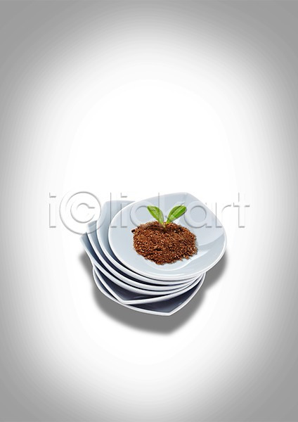 사람없음 PSD 편집이미지 그릇 새싹 식기 식물 쌓기 잎 접시 친환경 풀(식물) 흙