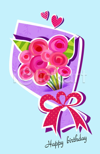 축하 사람없음 AI(파일형식) 카드템플릿 템플릿 꽃 꽃다발 백그라운드 생일 생일축하 생일카드 식물 장미 초대 초대장 축하카드 카드(감사)