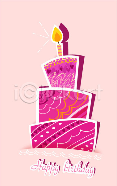 축하 사람없음 AI(파일형식) 카드템플릿 템플릿 3단케이크 백그라운드 생일 생일축하 생일카드 생일케이크 초 초대 초대장 촛불 축하카드 카드(감사) 케이크