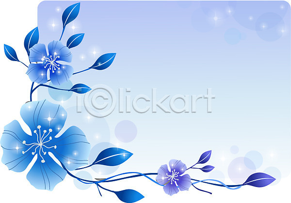 사람없음 AI(파일형식) 일러스트 템플릿 꽃 꽃무늬 꽃백그라운드 무늬 배너 백그라운드 사각틀 사각형 식물 안내 알림 자연 컬러 틀 파란색 프레임