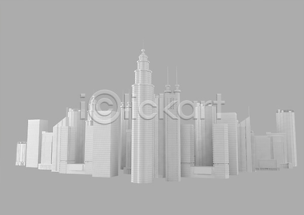 설계 사람없음 3D PSD 입체 편집이미지 3D소스 건물 건축물 그래픽 도시 모형 빌딩 설계도 편집소스 풍경(경치) 현대건축 회색