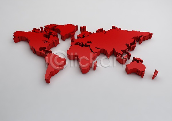 복잡 사람없음 3D PSD 입체 편집이미지 3D소스 그래픽 글로벌 대륙 빨간색 세계 세계지도 지도 편집소스