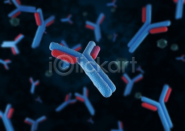 분석 사람없음 3D PSD 입체 편집이미지 3D소스 감염 그래픽 모양 미생물 바이러스 박테리아 빨간색 세포 의학 조직 질병 치료 파란색 편집소스 확대
