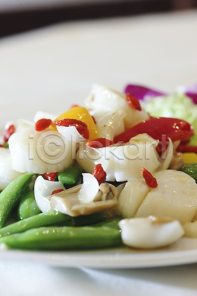 사람없음 JPG 근접촬영 아웃포커스 포토 그릇 볶음 식기 요리 음식 접시 중식 채소 해물요리 해산물