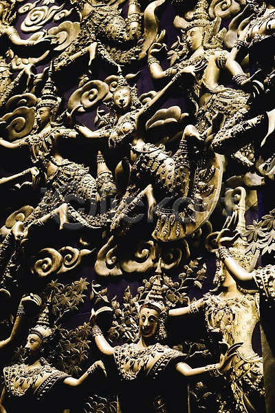 사람없음 JPG 포토 금속 문화 백그라운드 벽화 실내 아시아 역사 예술 유적 작품 전시 전시회 전통 전통문양 전통문화 조명 태국 해외
