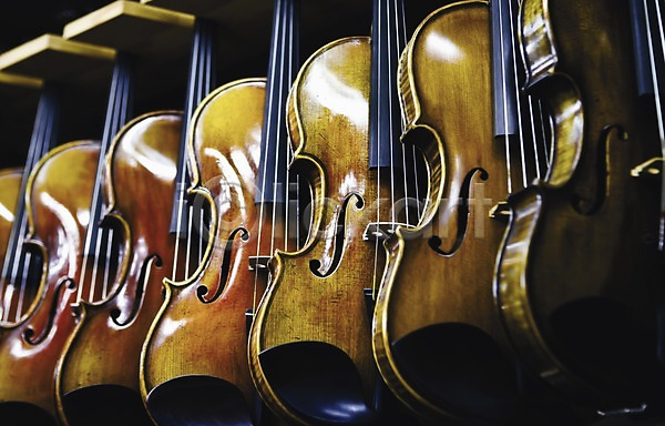 사람없음 JPG 로우앵글 포토 몸통 바이올린 백그라운드 상점 상품 서양악기 실내 악기 여러개 음악 전시 판매 한국 현악기