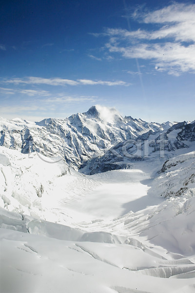 사람없음 JPG 포토 눈(날씨) 빙하 산 설경 스위스 야외 유럽 유럽풍경 자연 전망대 주간 풍경(경치) 플라토전망대 해외풍경