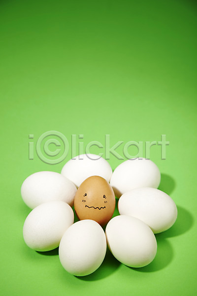황당 사람없음 JPG 포토 계란 놀람 백그라운드 스튜디오촬영 실내 알 음식 재료 컨셉 표정