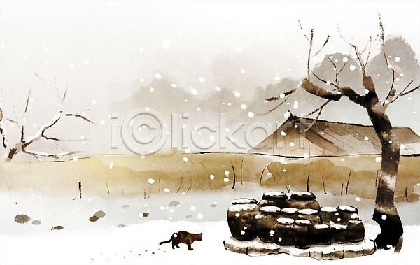 사람없음 PSD 일러스트 겨울 겨울배경 계절 고양이 나무 눈(날씨) 눈내림 담장 동물 백그라운드 산 산수화 식물 자연 주택 캘리그라피 캘리배경 풍경(경치) 항아리