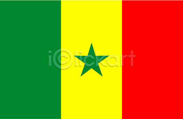 사람없음 EPS 아이콘 국기 대표 상징 세네갈 아프리카
