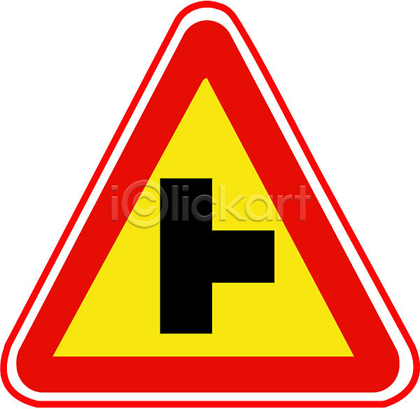 사람없음 EPS 아이콘 교차로 기호 도로표지판 문자 오브젝트 운전 표지판