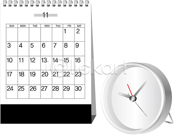 사람없음 EPS 아이콘 날짜 달력 비즈니스 사무용품 시계 오브젝트 클립아트 탁상달력 탁상시계