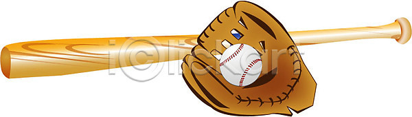 사람없음 EPS 아이콘 공 글러브 방망이 스포츠 스포츠용품 야구 야구공 야구글러브 야구방망이