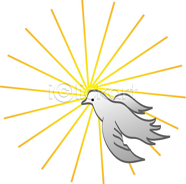 평화 사람없음 EPS 아이콘 기독교 동물 비둘기 빛 상징 조류 종교 척추동물