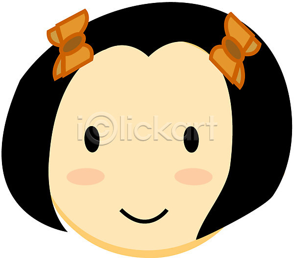 사람 신체부위 아기 EPS 아이콘 가족 리본 머리 머리핀 미소(표정) 신체 얼굴 웃음 클립아트 표정