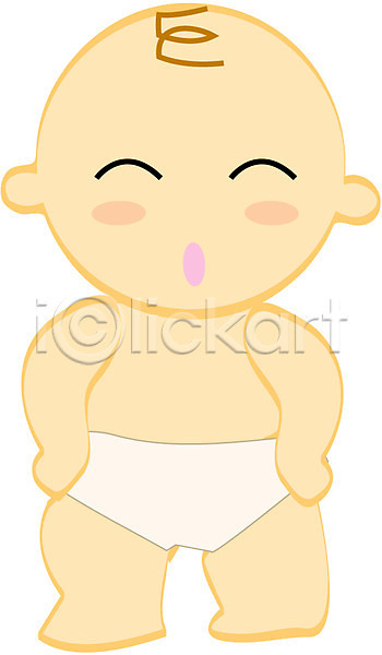 남자만 남자아기만 남자아기한명만 남자한명만 사람 아기 아기만 한명 EPS 아이콘 가족 기저귀 미소(표정) 서기 웃음 클립아트 표정