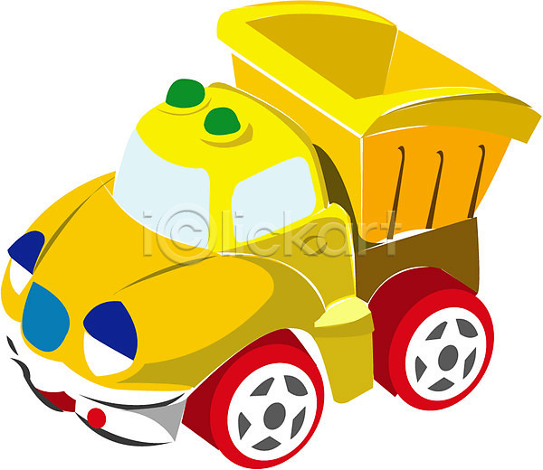 사람없음 EPS 아이콘 교육 놀이 덤프트럭 어린이교육 오브젝트 유치원 육상교통 자동차 자동차놀이 장난감 차(자동차) 클립아트 트럭