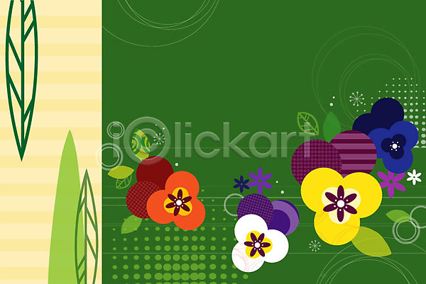 사람없음 AI(파일형식) 일러스트 꽃 꽃백그라운드 무늬 문양 백그라운드 식물 패턴 팬지