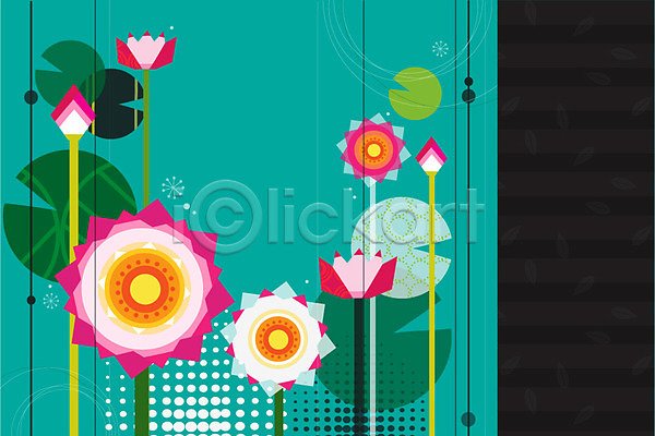 사람없음 AI(파일형식) 일러스트 꽃 꽃백그라운드 꽃봉오리 무늬 문양 백그라운드 봉오리 식물 연꽃(꽃) 패턴