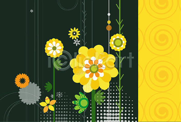 사람없음 AI(파일형식) 일러스트 꽃 꽃백그라운드 무늬 문양 백그라운드 식물 패턴