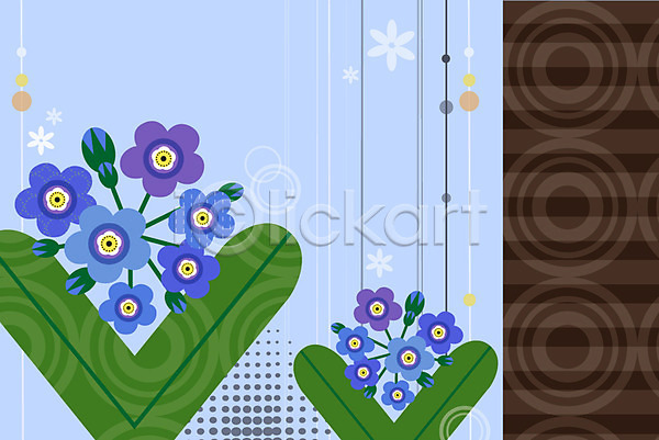 사람없음 AI(파일형식) 일러스트 꽃 꽃백그라운드 꽃봉오리 무늬 문양 백그라운드 봉오리 식물 패턴