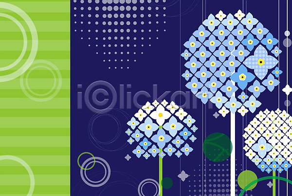 사람없음 AI(파일형식) 일러스트 꽃 꽃백그라운드 무늬 문양 백그라운드 수국 식물 패턴