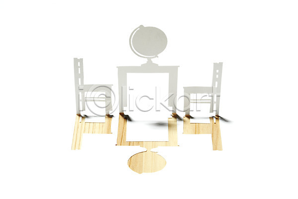 사람없음 JPG 포토 모양 모형 목재 백그라운드 스튜디오촬영 실내 의자 종이 종이공예 종이팝업 지구본 책상 컨셉 탁자 페이퍼아트
