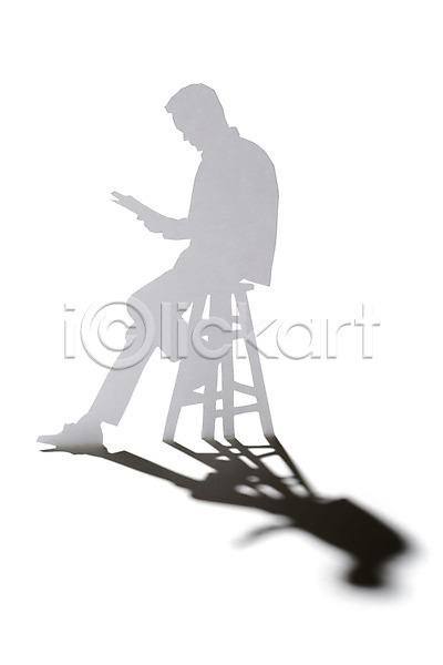 남자 남자만 사람모양 JPG 포토 독서 들기 모양 모형 백그라운드 스튜디오촬영 실내 앉기 의자 인형 종이 종이공예 종이인형 종이팝업 책 컨셉 페이퍼아트