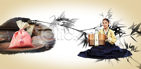 사람 성인 성인만 성인여자만 여자 여자만 여자한명만 한국인 한명 PSD 편집이미지 명절 미소 백그라운드 복주머니 새해 새해선물 선물 선물상자 설날 설선물 식물 앉기 웃음 이미지편집 전신 전통 전통문화 전통의상 한국 한국문화 한복